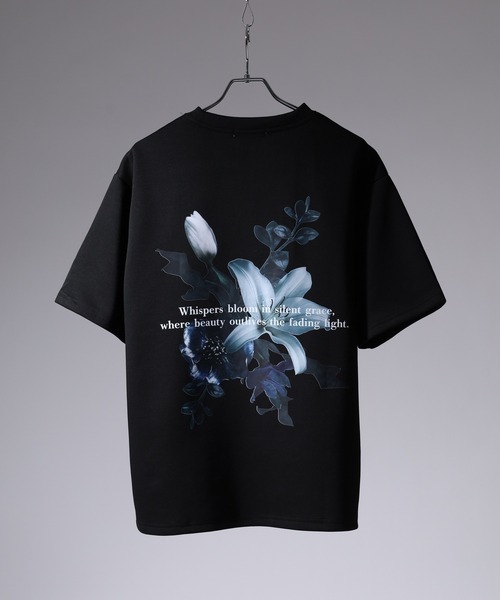 SUGGESTION(サジェッション)の「SUGGESTION フラワーデジタルプリントTシャツ 半袖(Tシャツ/カットソー・メンズ・ブラック/ホワイト/ブラック系1/グレー/グレー系/ホワイト系/ホワイト系1/ブラック系/チャコール・M/L)」の13枚目の写真