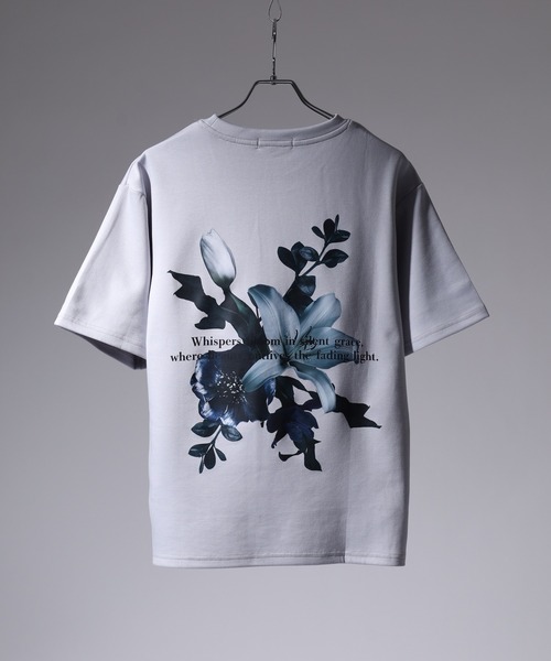 SUGGESTION(サジェッション)の「SUGGESTION フラワーデジタルプリントTシャツ 半袖(Tシャツ/カットソー・メンズ・ブラック/ホワイト/ブラック系1/グレー/グレー系/ホワイト系/ホワイト系1/ブラック系/チャコール・M/L)」の16枚目の写真