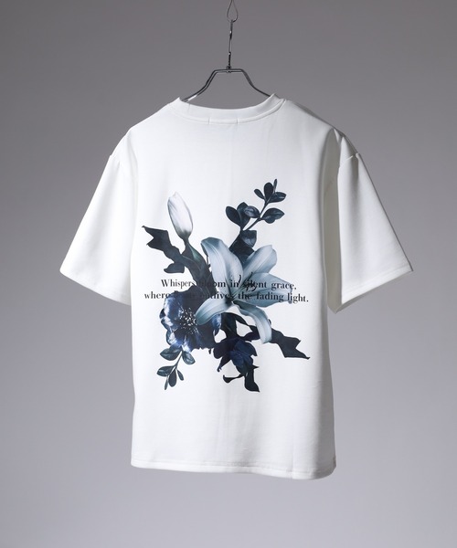 SUGGESTION(サジェッション)の「SUGGESTION フラワーデジタルプリントTシャツ 半袖(Tシャツ/カットソー・メンズ・ブラック/ホワイト/ブラック系1/グレー/グレー系/ホワイト系/ホワイト系1/ブラック系/チャコール・M/L)」の11枚目の写真