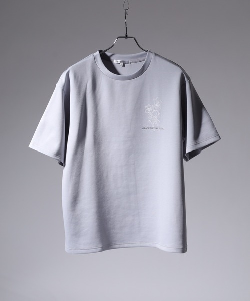 SUGGESTION(サジェッション)の「SUGGESTION フラワーデジタルプリントTシャツ 半袖(Tシャツ/カットソー・メンズ・ブラック/ホワイト/ブラック系1/グレー/グレー系/ホワイト系/ホワイト系1/ブラック系/チャコール・M/L)」の22枚目の写真