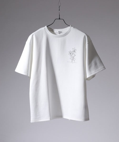 SUGGESTION(サジェッション)の「SUGGESTION フラワーデジタルプリントTシャツ 半袖(Tシャツ/カットソー・メンズ・ブラック/ホワイト/ブラック系1/グレー/グレー系/ホワイト系/ホワイト系1/ブラック系/チャコール・M/L)」の18枚目の写真