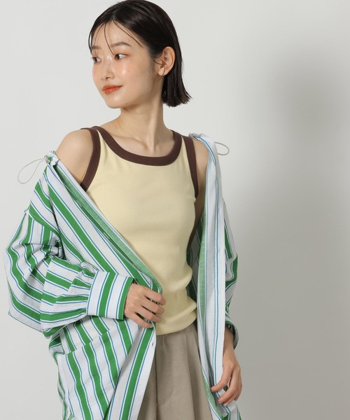 LAKOLE（ラコレ）の「コットンテレコタンク / 671510（タンクトップ・レディース・オフホワイト/グレー/イエロー/ブラック・FREE）」の20枚目の写真