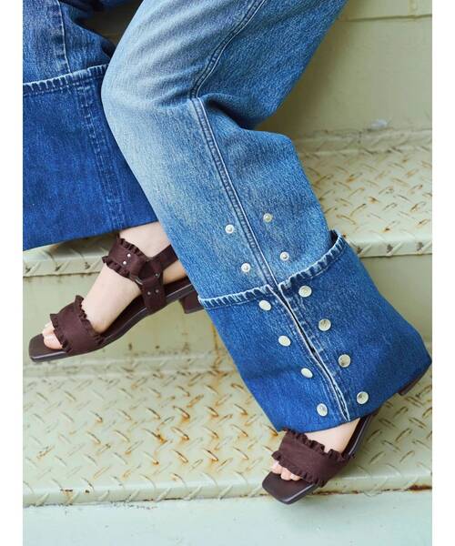 CALNAMUR(カルナムール)の「【Wrangler】デニムパンツ(デニムパンツ・レディース・ブルー/ライトブルー・X-SMALL/MEDIUM/SMALL)」の8枚目の写真