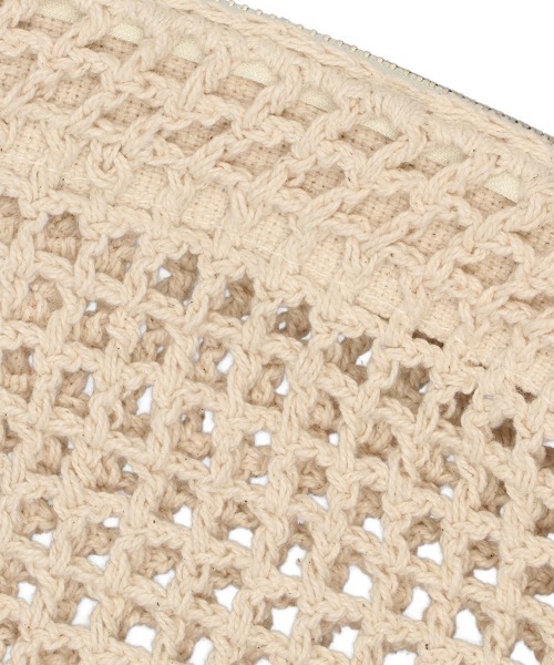 MacMahon Knitting Mills(マクマホン ニッティング ミルズ)の「MacMahon Knitting Mills Mesh Shoulder Bag-Medium マクマホンニッティングミルズ メッシュショルダーバッグミディアム(ショルダーバッグ・メンズ・ホワイト系その他/ブラック系その他・FREE)」の5枚目の写真