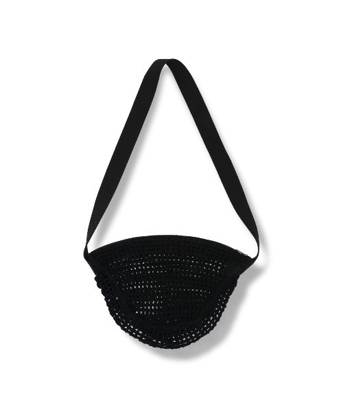 MacMahon Knitting Mills(マクマホン ニッティング ミルズ)の「MacMahon Knitting Mills Mesh Shoulder Bag-Medium マクマホンニッティングミルズ メッシュショルダーバッグミディアム(ショルダーバッグ・メンズ・ホワイト系その他/ブラック系その他・FREE)」の7枚目の写真