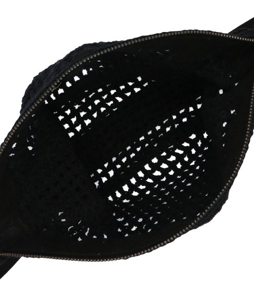 MacMahon Knitting Mills(マクマホン ニッティング ミルズ)の「MacMahon Knitting Mills Mesh Shoulder Bag-Medium マクマホンニッティングミルズ メッシュショルダーバッグミディアム(ショルダーバッグ・メンズ・ホワイト系その他/ブラック系その他・FREE)」の8枚目の写真