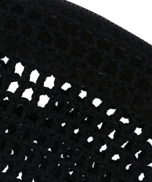 MacMahon Knitting Mills(マクマホン ニッティング ミルズ)の「MacMahon Knitting Mills Mesh Shoulder Bag-Medium マクマホンニッティングミルズ メッシュショルダーバッグミディアム(ショルダーバッグ・メンズ・ホワイト系その他/ブラック系その他・FREE)」の9枚目の写真