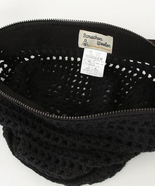 MacMahon Knitting Mills(マクマホン ニッティング ミルズ)の「MacMahon Knitting Mills Mesh Shoulder Bag-Medium マクマホンニッティングミルズ メッシュショルダーバッグミディアム(ショルダーバッグ・メンズ・ホワイト系その他/ブラック系その他・FREE)」の6枚目の写真