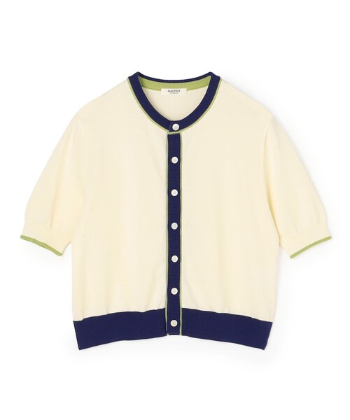 MACPHEE(マカフィー)の「【一部追加予約】ドライコットン ハーススリーブカーディガン(カーディガン/ボレロ・レディース・ピンク系その他/ブラウン系その他/ネイビー/ホワイト系その他/オフホワイト・S)」の2枚目の写真