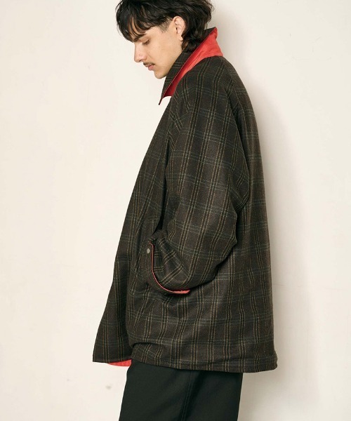 Kelen(ケレン)の「mj11585-MAX REVERSIBLE CHECK COAT リバーシブルコート(KLM26FJK1126)(その他アウター・メンズ・チャコール/ブラウン系その他/ネイビー系・42/40/38)」の21枚目の写真