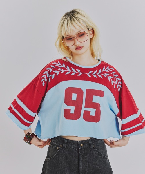 anna sui nyc(アナ スイ エヌ ワイ シー)の「カットオフNo.Tシャツ(Tシャツ/カットソー・レディース・グリーン/ワイン/ネイビー・FREE)」の11枚目の写真