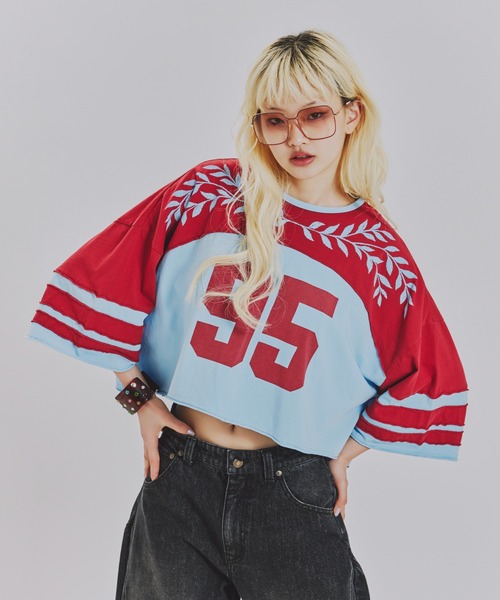 anna sui nyc(アナ スイ エヌ ワイ シー)の「カットオフNo.Tシャツ(Tシャツ/カットソー・レディース・グリーン/ワイン/ネイビー・FREE)」の12枚目の写真