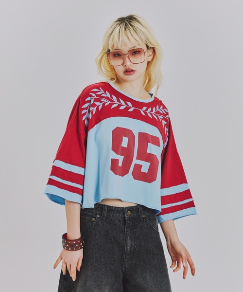 anna sui nyc(アナ スイ エヌ ワイ シー)の「カットオフNo.Tシャツ(Tシャツ/カットソー・レディース・グリーン/ワイン/ネイビー・FREE)」の13枚目の写真