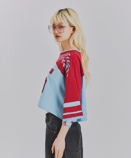 anna sui nyc(アナ スイ エヌ ワイ シー)の「カットオフNo.Tシャツ(Tシャツ/カットソー・レディース・グリーン/ワイン/ネイビー・FREE)」の14枚目の写真