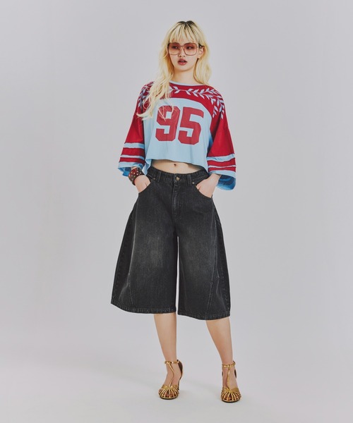 anna sui nyc(アナ スイ エヌ ワイ シー)の「カットオフNo.Tシャツ(Tシャツ/カットソー・レディース・グリーン/ワイン/ネイビー・FREE)」の16枚目の写真