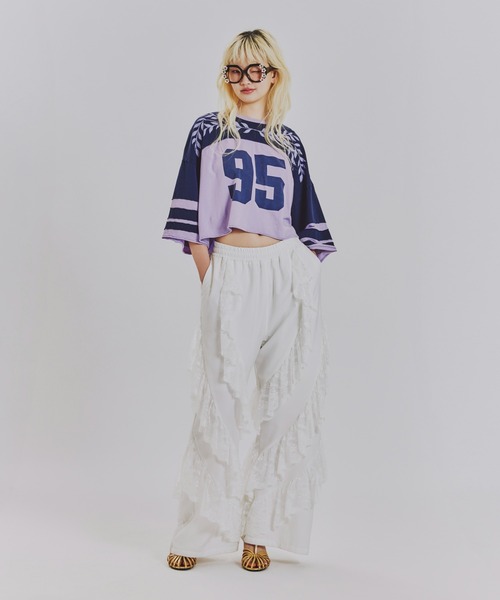 anna sui nyc(アナ スイ エヌ ワイ シー)の「カットオフNo.Tシャツ(Tシャツ/カットソー・レディース・グリーン/ワイン/ネイビー・FREE)」の9枚目の写真