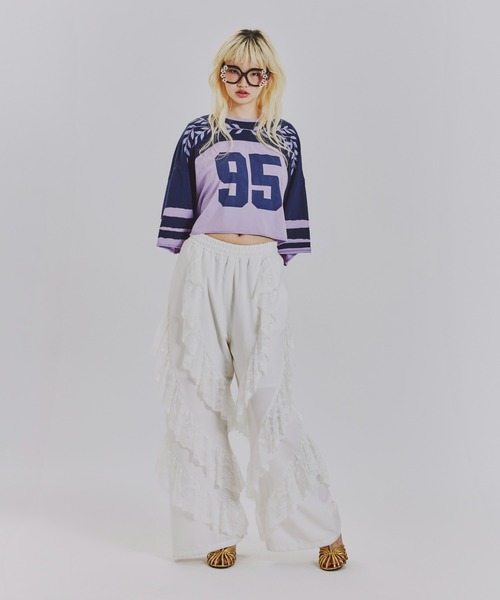 anna sui nyc(アナ スイ エヌ ワイ シー)の「カットオフNo.Tシャツ(Tシャツ/カットソー・レディース・グリーン/ワイン/ネイビー・FREE)」の10枚目の写真