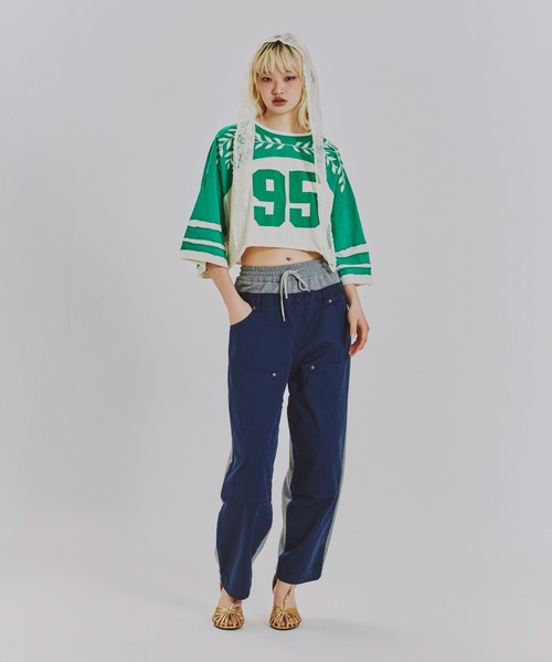 anna sui nyc(アナ スイ エヌ ワイ シー)の「カットオフNo.Tシャツ(Tシャツ/カットソー・レディース・グリーン/ワイン/ネイビー・FREE)」の6枚目の写真