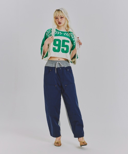 anna sui nyc(アナ スイ エヌ ワイ シー)の「カットオフNo.Tシャツ(Tシャツ/カットソー・レディース・グリーン/ワイン/ネイビー・FREE)」の7枚目の写真