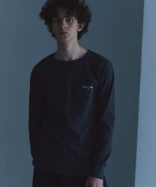 NAUTICA(ノーティカ)の「NAUTICA/ノーティカ Essentials タイトフィット L/S クルーネックTシャツ(Tシャツ/カットソー・メンズ・ホワイト/ブラック/チャコールグレー/グレー・SMALL/MEDIUM/LARGE)」の1枚目の写真
