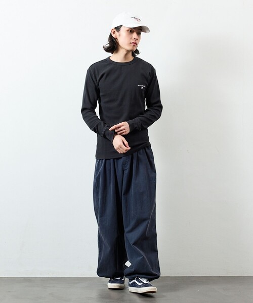 NAUTICA(ノーティカ)の「NAUTICA/ノーティカ Essentials タイトフィット L/S クルーネックTシャツ(Tシャツ/カットソー・メンズ・ホワイト/ブラック/チャコールグレー/グレー・SMALL/MEDIUM/LARGE)」の8枚目の写真
