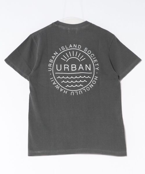 URBAN ISLAND SOCIETY(アーバンアイランドソサエティ)の「ショートスリーブ ポケット Tシャツ メンズ SUN & WAVE / URBAN ISLAND SOCIETY(アーバンアイランドソサエティ)(Tシャツ/カットソー・メンズ・ホワイト/スミクロ・X-LARGE/LARGE/MEDIUM/SMALL)」の3枚目の写真