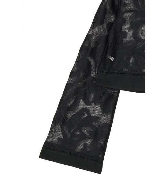Ameri(アメリ)の「MEDI SHEER DAMASK JACQUARD BLOUSE(シャツ/ブラウス・レディース・ブラック/オフホワイト・FREE)」の8枚目の写真