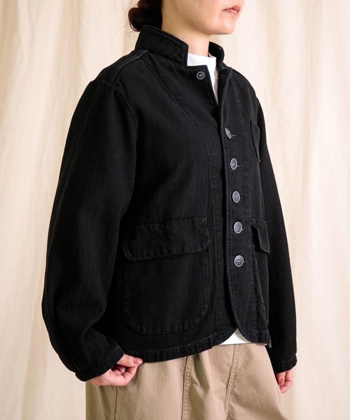 Brocante（ブロカント）の「[Brocante / ブロカント] デコボコジャガード クラシークジャケット（ノーカラージャケット・レディース・ブラック・2）」の9枚目の写真