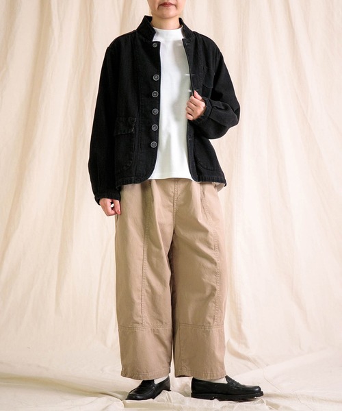 Brocante（ブロカント）の「[Brocante / ブロカント] デコボコジャガード クラシークジャケット（ノーカラージャケット・レディース・ブラック・2）」の4枚目の写真