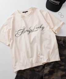 【82】総柄ワッペンロゴ クラウンワッペンロゴ カーシブロゴ クルーネックTシャツ/ユニセックス/レディース/メンズ【セットアップ可能】