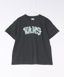 VANS ヴァンズ W college logo flower TEE ショートスリーブ 126R3011401 ABC-MART限定 SUMIKURO