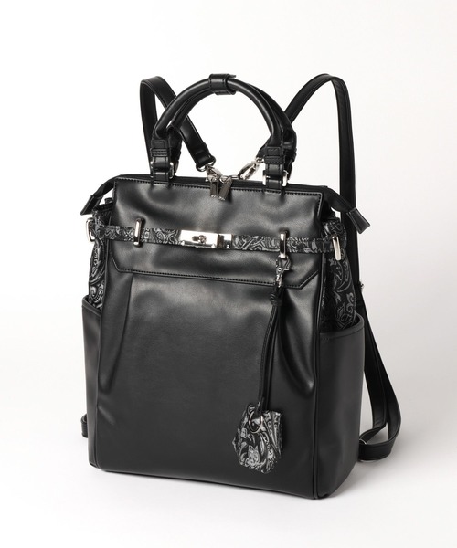 HARE（ハレ）の「2WAYジャガードキリカエベルトリュック/トートバッグ(HARE)（バックパック/リュック・レディース・ブラック・FREE）」の7枚目の写真