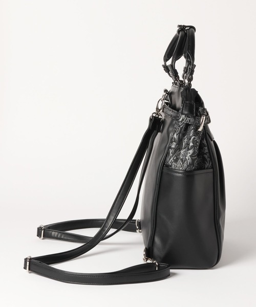 HARE（ハレ）の「2WAYジャガードキリカエベルトリュック/トートバッグ(HARE)（バックパック/リュック・レディース・ブラック・FREE）」の9枚目の写真