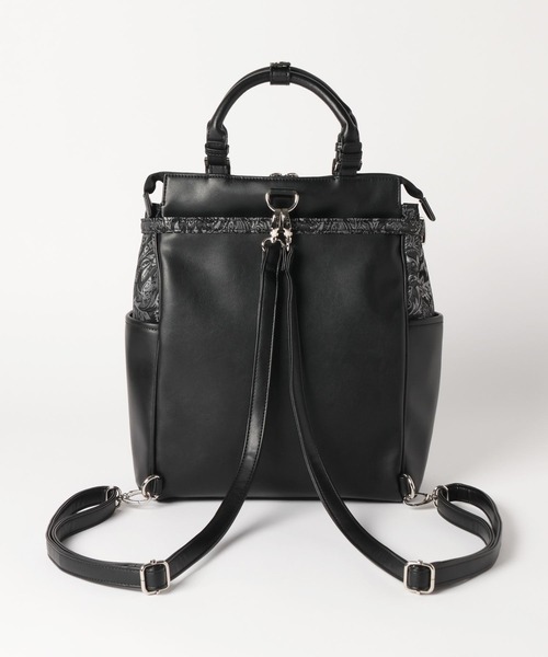 HARE（ハレ）の「2WAYジャガードキリカエベルトリュック/トートバッグ(HARE)（バックパック/リュック・レディース・ブラック・FREE）」の10枚目の写真