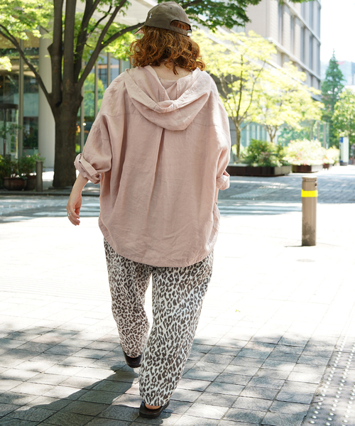 JOURNAL STANDARD LUXE(ジャーナルスタンダード ラックス)の「レオパリネン タックイージーパンツ(その他パンツ・レディース・ブラック/ブラウン系その他・SMALL/MEDIUM)」の12枚目の写真