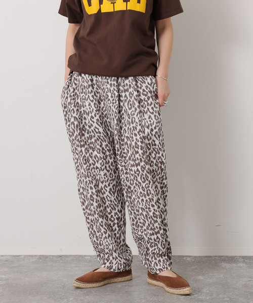 JOURNAL STANDARD LUXE(ジャーナルスタンダード ラックス)の「レオパリネン タックイージーパンツ(その他パンツ・レディース・ブラック/ブラウン系その他・SMALL/MEDIUM)」の10枚目の写真