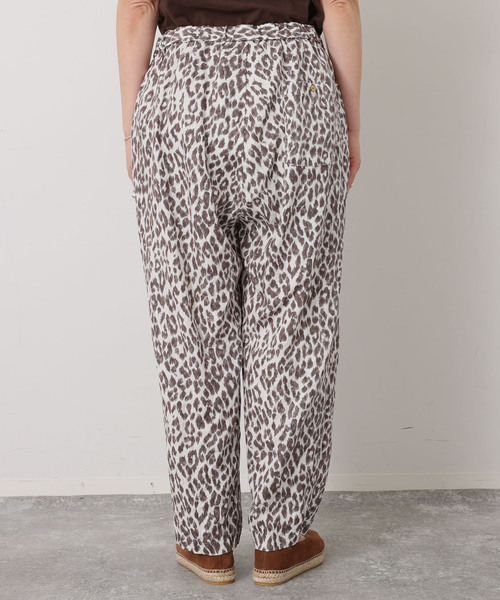 JOURNAL STANDARD LUXE(ジャーナルスタンダード ラックス)の「レオパリネン タックイージーパンツ(その他パンツ・レディース・ブラック/ブラウン系その他・SMALL/MEDIUM)」の6枚目の写真
