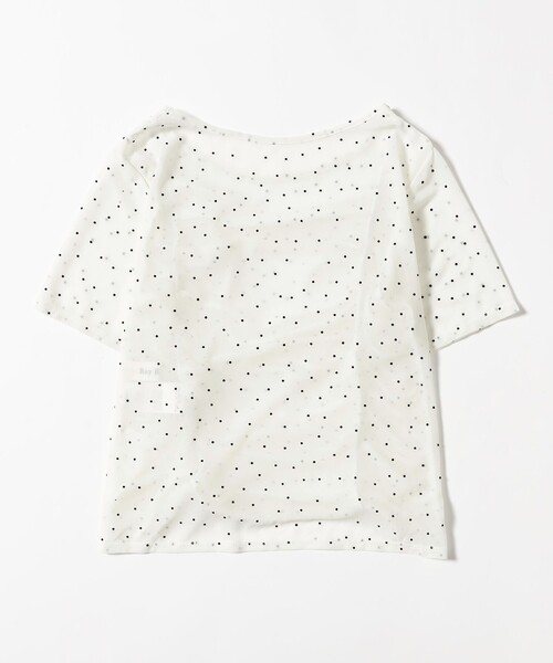 Ray BEAMS（レイビームス）の「シアー ドット ギャザー シーム Tシャツ（Tシャツ/カットソー・レディース・ホワイト系その他6/ブラック・ONE SIZE）」の15枚目の写真