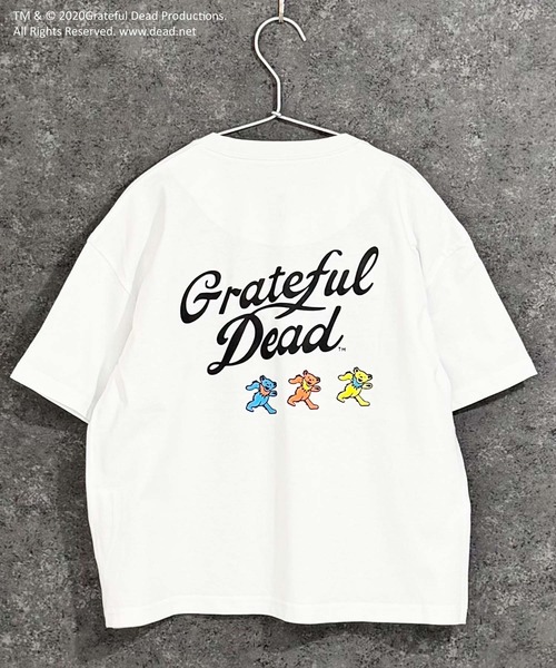 Grateful Dead(グレイトフルデッド)の「GRATEFULDEAD グレイトフルデッド バックプリント BIG T(Tシャツ/カットソー・キッズ・グレー系その他/杢グレー/ダークグリーン系/ブラック/ホワイト系その他/チャコール/ネイビー/オフホワイト・160cm/110cm/150cm/140cm/130cm/120cm)」の1枚目の写真