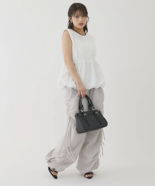 archives(アルシーヴ)の「【きれい見えも体型カバーも叶える】ドッキングバルーンTOPS(Tシャツ/カットソー・レディース・オフホワイト/ブラック/ブラウン/Cream・MEDIUM)」の22枚目の写真