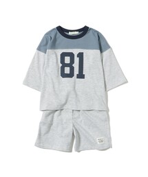 BEAMS mini | ナンバリング 天竺 セット 2026FW (90~150cm) 通園 通学 セットアップ(Tシャツ/カットソー)