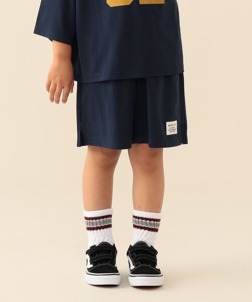 BEAMS mini（ビームスミニ）の「ナンバリング 天竺 セット 2026FW (90～150cm) 通園 通学 セットアップ（サロペット/オーバーオール・キッズ・ネイビー/ライトグレー/ブルー系その他2・110/100/140/130/90/120/150）」の7枚目の写真