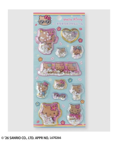 Hello Kitty ハローキティ キラキラカプセルシール（ステッカー/テープ