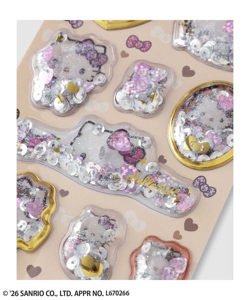 sanrio（サンリオ）の「Hello Kitty ハローキティ キラキラカプセルシール（ステッカー/テープ・キッズ・ブルー/レオパード/ゼブラ/ピンク・FREE）」の16枚目の写真