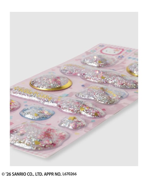 sanrio（サンリオ）の「Hello Kitty ハローキティ キラキラカプセルシール（ステッカー/テープ・キッズ・ブルー/レオパード/ゼブラ/ピンク・FREE）」の8枚目の写真