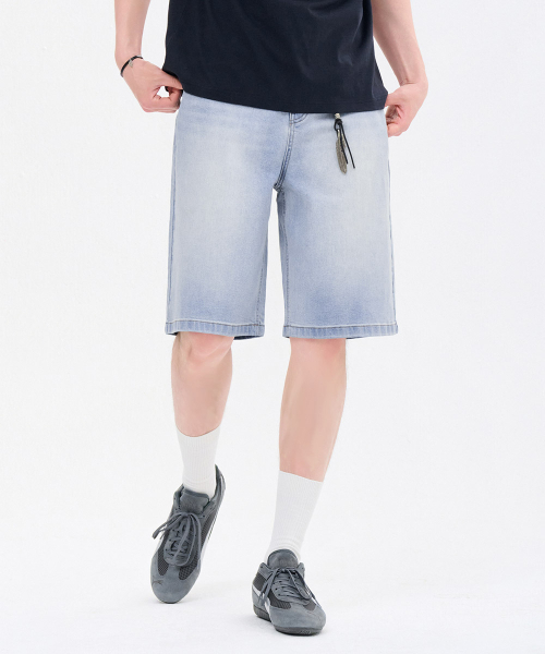 CHASECULT（チェイスカルト）の「男性5部ウォッシングバミューダデニム-FCRK2624E0D（その他パンツ・メンズ・スカイブルー・70/76/82/86/92）」の4枚目の写真