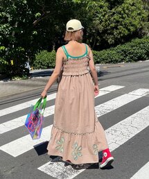 HELLO.SANFRANCISCO（ハローサンフランシスコ）の「【HELLO.SANFRANCISCO/ハローサンフランシスコ】フラワーカットシャーリングワンピ（ワンピース）」