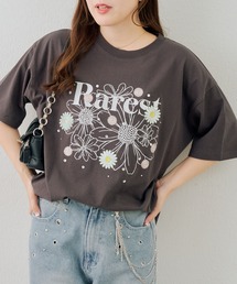 お花×ラインストーンBIGTシャツ
