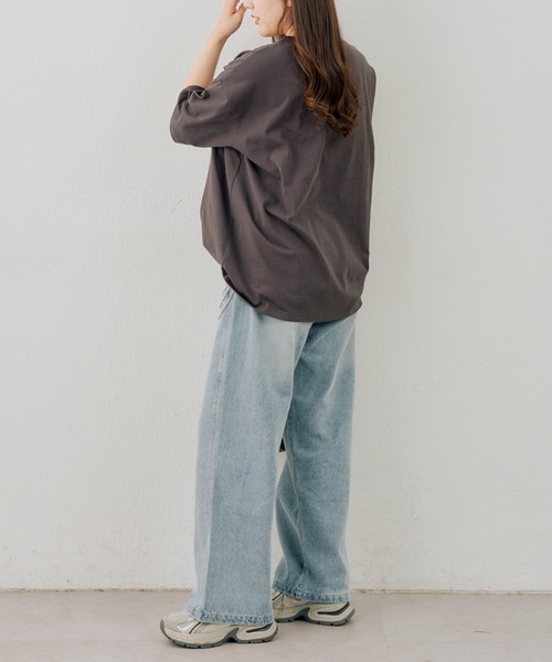 Another Branch olive des olive(アナザーブランチオリーブデオリーブ)の「お花×ラインストーンBIGTシャツ(Tシャツ/カットソー・レディース・ホワイト系その他/オフホワイト/スミクロ/ブラック系その他・FREE)」の14枚目の写真