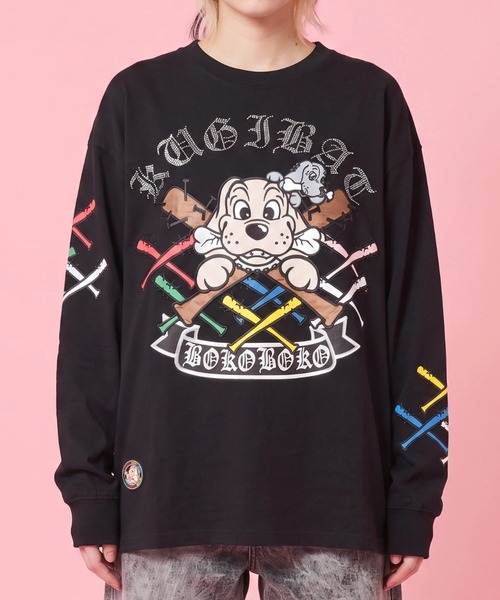 GALFY（ガルフィー）の「A'GEM/9 × .kom 『GALFY/ガルフィー』釘バットHERTS長袖Tシャツ（Tシャツ/カットソー・メンズ・ホワイト/ブラック/カモフラージュ・L）」の7枚目の写真